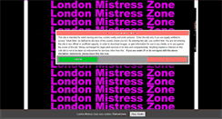 Desktop Screenshot of londonmistresszone.co.uk